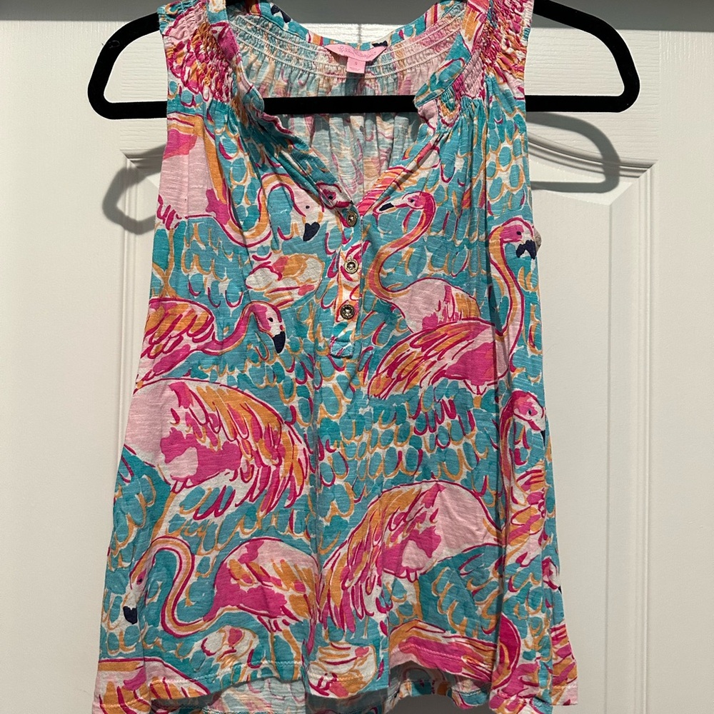 Lilly Pulitzer Pink Flamingo Top- Sz S